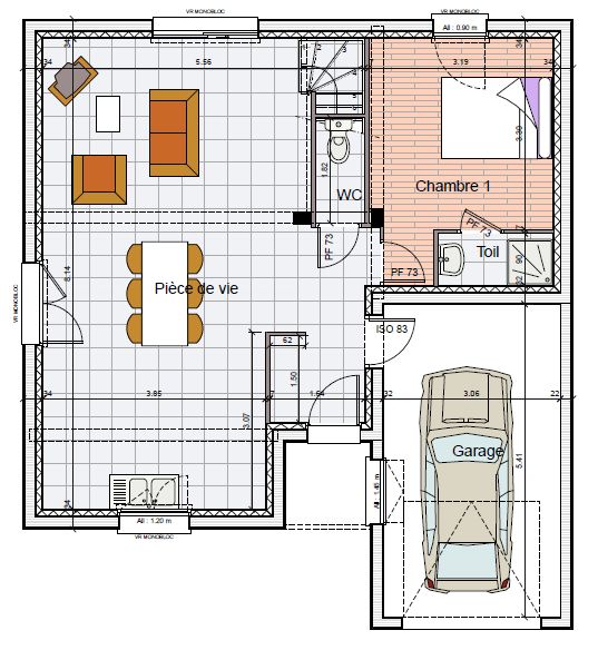 Plan Maison Rdc 1 Chambre Ventana Blog